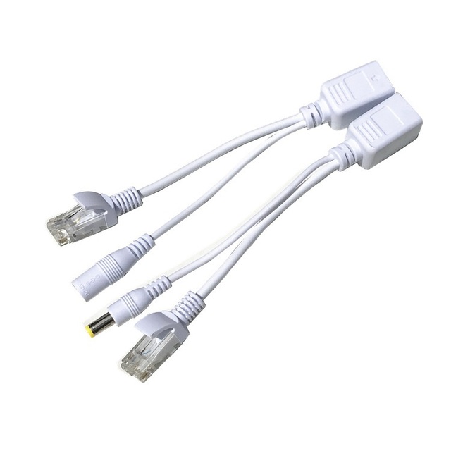 POE Splitter 12V Power Ethernet Adapter POE Cable Splitter Injector For IP Camera