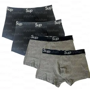 Paquete de 4 Calzoncillos de Diseño para Hombre, Corte Recto, Algodón Transpirable, Antibacterianos, de Secado Rápido, Tipo Boxer - Product Image 3