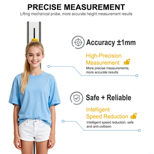 HW-S7 Hochwertige Medizinische Körpergrößen- und Gewichtswaage mit Touchdisplay aus ABS-Material Personenwaage - Product Image 6