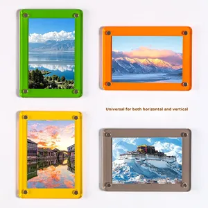 Acrylic Thân Thiện Vớ<span class=keywords><strong>i</strong></span> Mô<span class=keywords><strong>i</strong></span> Nhỏ Thẻ Tủ Lạnh Nam Châm Cho <span class=keywords><strong>Polaroid</strong></span> Khung Ảnh Thần Tượng Ảnh Tường Từ Thẻ Trong Suốt - Product Image 2