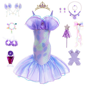 Abiti da Principessa Ariel La Sirenetta per Bambine, <span class=keywords><strong>Costumi</strong></span> per Feste di Carnevale e Compleanni - Product Image 3