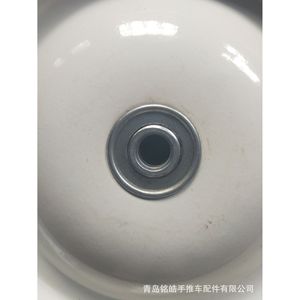Qingdao Minghao Solid Rubber Caster <b>Wheel</b> 10X1.75 Ball Bearing 120kg Load Capacity For Tool <b>Carts</b> - Product Image 3
