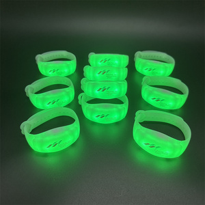 2.4G denetleyici 20 bölgeleri DMX kontrol işık ayarlanabilir değnek <span class=keywords><strong>Led</strong></span> bileklik ile özel Logo baskı - Product Image 3