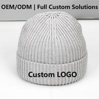 Gorros de Punto Retro Personalizados al por Mayor, Gorras Vintage 100% Algodón, Impresión de Logotipo OEM para Uso Casual de Invierno, Compradores al por Mayor