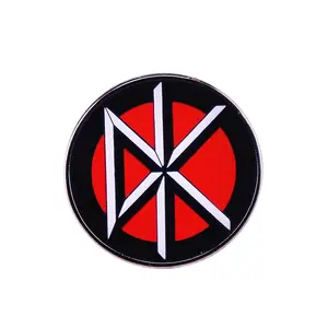 Custom Hard Enamel Silkscreen Printed Music Rock Band Lapel Pin Badge Metal Printing Screen Print Enamel Pin