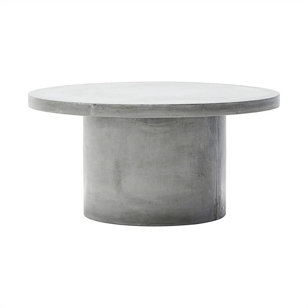 콘크리트 식탁 소박한 라운드 시멘트 커피 테이블 회색 복고풍 홈 가구 식탁 사용자 정의 현대 300 PCS