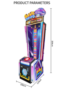 Machine de jeu d'arcade à jackpot progressif à fort potentiel de profit, avec jeu de réaction rapide et de compétences, et distribution de tickets réglable - Product Image 6