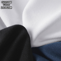 OEM Zwaargewicht Oversized T-shirt Custom Digitale Print Design logo Blank 100% Katoenen T-shirt Effen Zwaargewicht Heren T-shirt