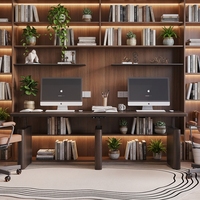 Escritorio de Estudio Moderno con Altura Ajustable, Escritorio Ergonómico de Madera Sólida para Oficina, Escritorio de Computadora Personalizado de Alta Calidad
