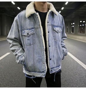 OEM Private Label <strong>Men</strong> Custom Stock Dropshipping Blue Distressed Sharpe <strong>Mens</strong> <strong>Denim</strong> <strong>Jacket</strong> - Product Image 2