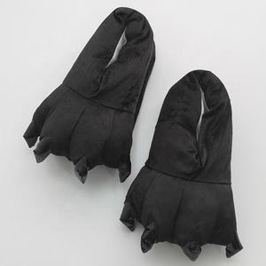 Patte en peluche Hiver Chaud Pantoufles De Peluche Patte Coton Doux Drôle Animal Noël Griffe Monster Pantoufles <span class=keywords><strong>D</strong></span>'intérieur \ Chaussures de Sol - Product Image 3