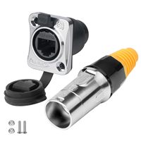 Cnlinko YT-RJ45 Conector Ethernet Industrial de Doble Puerto IP67, Enchufe de Acoplamiento Macho-Hembra RJ45, Stock Original para Automatización de Sistemas