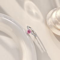 Bague de fiançailles et de mariage Dylam, nouvelle collection de bijoux fins de créateur, en argent S925, design classique, bande éternelle, zircone cubique 5A, cœur