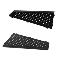 Support de Douche d'Angle Mural Rectangulaire Moderne pour Hôtels, en Acier Inoxydable 304, Épaisseur 1mm, à un Niveau, Anti-Poussière, Capacité 30 lb
