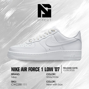 Nike Air Force 1 '07 'triple White' Zapatillas clásicas transpirables con cordones, zapatos informales de moda para hombre para uso diario - Product Image 6