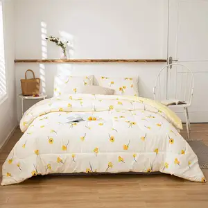 Venda direta da fábrica personalizado cama Alternativa Comforter Polyester Comforter