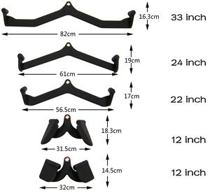 Wholesale 5-Piece Lat Pull Down Cable Machine Sets Steel and Rubber Triceps Bicep <b>Rowing</b> Accessories VPG-WL2911 VigorPowerGear - Product Image 6