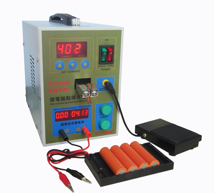 Professional SUNKKO 787A+ Microcomputer Battery Spot Welder Welding Machine for 18650 Batteries Pack