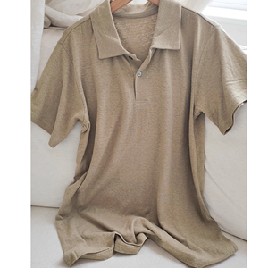<span class=keywords><strong>Abbigliamento</strong></span> in canapa sostenibile 55% canapa 45% cotone Polo da <span class=keywords><strong>uomo</strong></span> estate traspirante Cool t-shirt da <span class=keywords><strong>uomo</strong></span> - Product Image 4