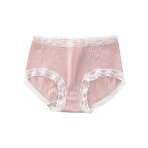 2023 Pinky lady solid colorful medium waist classic Cheap bulk lot Mixed color sexy mature women panties stock brief