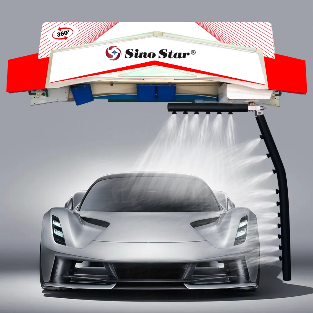 Water proof motor car washing system/ touch free automatic car wash machine 4 pcs 5.5KW blowers dryer motor