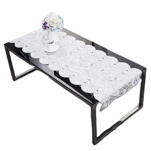 Fabricant d'usine 0.5*20M nappe en PVC estampée argent Rectangle eau approuver la couverture de Table