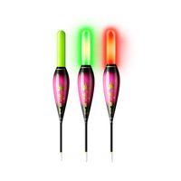 Flotteurs de pêche Light Up Bobbers Chameleonic Haute sensibilité 10cm-11cm Flotteur de pêche à lumière LED à changement de couleur
