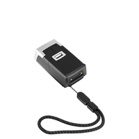 Lecteur de Code QR 2D portable Portable sans fil Mini QR Code anneau Scanner de codes à barres lecteur de dents bleues Scanner de doigt