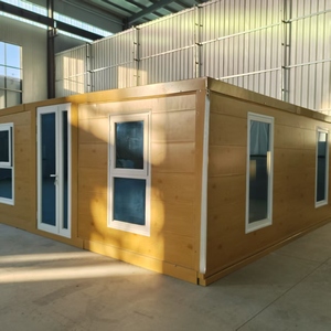 Grande cabine modulaire préfabriquée extensible Maison conteneur en bois et acier plat conforme aux normes pour villa hôtel immeuble <span class=keywords><strong>de</strong></span> bureaux utilisation <span class=keywords><strong>réunion</strong></span> - Product Image 4