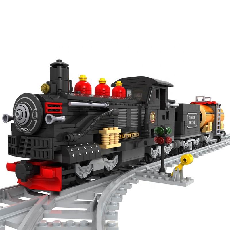 High Tech DIY Assembled Toys Railways Trains Bricks Sets Puzzle for  Children DIY Train Toys Building Blocks Sets Toys for 6+