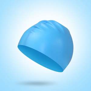 Bonnet de bain en silicone confortable pour femmes et hommes, protection imperméable pour la tête et les oreilles pour l'été - Product Image 5