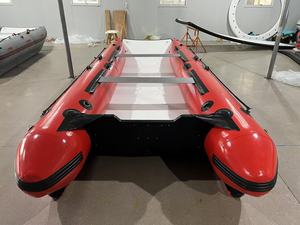 Nhiệm Vụ Nặng Nề PVC Inflatable <span class=keywords><strong>Catamaran</strong></span> Cho 4 Ổn Định Đôi Thân Tàu Thiết Kế Cho Gia Đình Giải Trí Câu Cá Ánh Sáng Có Thể Gập Lại 1.2Mm Chất Liệu - Product Image 4