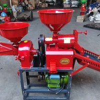Moulin à riz combiné 2,2 kW, capacité 150-300 kg/h, petit moulin à riz, broyeur de maïs, décortiqueur de paddy, pulvérisateur pour ferme et usage domestique