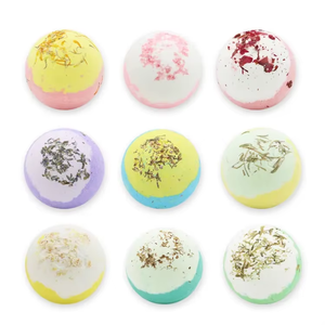 Cunke OEM Coffret cadeau de luxe écologique personnalisé, vegan, naturel, biologique, fleurs séchées de rose, de lavande et de calendula, pétales, bombes de bain - Product Image 4