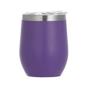 Coupe à vin en acier inoxydable de qualité alimentaire avec couvercle 12 oz, cadeau d'anniversaire pour la cuisine, le patio, le jardin ASM09 - Product Image 3