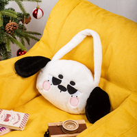 Cute Doggy Design 100% Sac à dos en peluche en fibre de polyester Sac en peluche en coton PP avec un matériau en peluche confortable