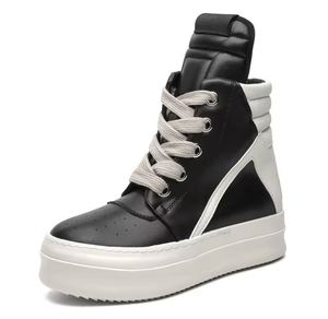 Botas Largas de Hombre de Caña Alta para Otoño Invierno, Estilo Retro, Motociclista, Deportivas, Casuales, Zapatillas de Moda Urbana, Calzado Robusto de Nicho - Product Image 1