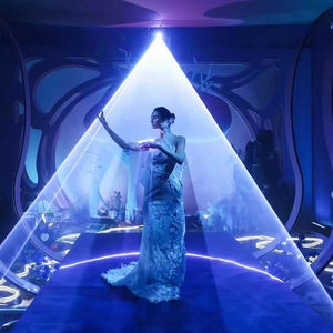 Luz láser RGB de 10W, haz controlado DMX impermeable para exteriores para representaciones teatrales en conciertos, bodas, otros eventos, escaneo - Product Image 1