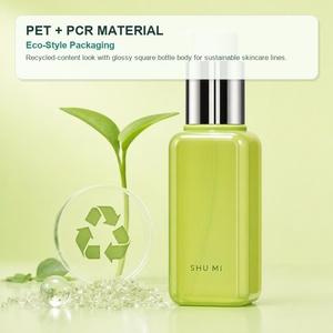 Botella de Loción Cuadrada Ecológica PET <span class=keywords><strong>PCR</strong></span> de 120ml 150ml con Bomba Dosificadora para Cosméticos, Champú, Cuidado de la Piel, Proveedor OEM, Marca SHUMI, Reciclada - Product Image 4