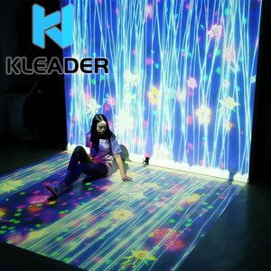 Projection entièrement immersive <span class=keywords><strong>art</strong></span> 3D magique salle virtuelle fêtes fleurs cascade holographique cartographie interactive sol mural dynamique - Product Image 2