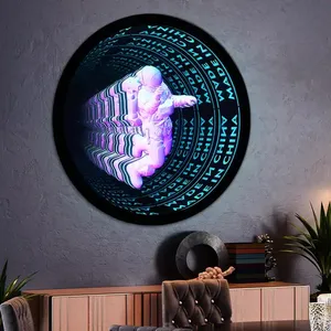 Dropshipping Sign Custom Neon Infinity Mirror Sign Party Home Decoration Free Design Infinity Mirror Led Neon Sign