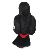 Oso de cuervo negro supersuave personalizado de fábrica, pájaro Cuervo de pico largo, juguetes de peluche, pájaro negro realista para el Día de San Valentín para jugar