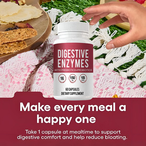 <span class=keywords><strong>Enzymes</strong></span> <span class=keywords><strong>digestives</strong></span>, compléments alimentaires à base de plantes pour adultes, 60 capsules, 1 à 2 capsules, durée de conservation de 24 mois, favorisent la digestion, favorisent la croissance des cheveux - Product Image 3