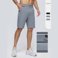 Shorts Deportivos de Secado Rápido, Transpirables, de Nylon y Spandex, Cintura Media, con Bolsillos Laterales, para Verano, Venta al Por Mayor