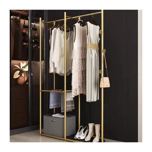 Hiện đại phong cách Bắc Âu Kim Loại May rack-công nghiệp đa chức năng quần áo hiển thị đứng với thiết kế tối giản - Product Image 3