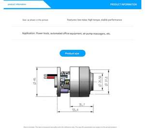 Motor de Aspiradora Húmeda y Seca Faradyi 12VDC 50W 10Kpa, Motor BLDC de 45mm Multifunción con Accionamiento Integrado - Product Image 5