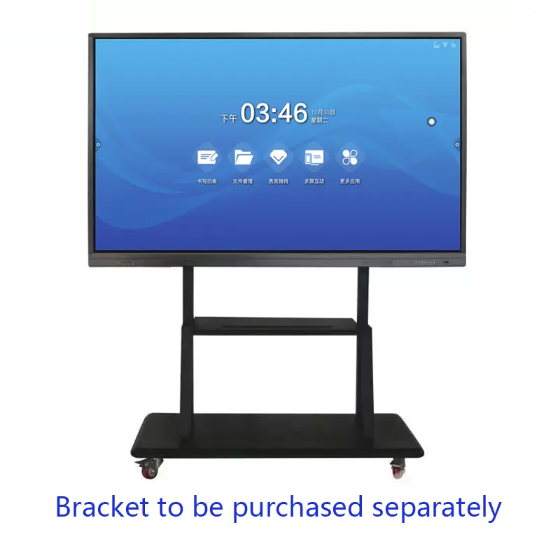 OEM 85 Inch Infrared Interactive Boards for Teaching Corporate 4K Android Windows Dual System Touch Flat-Panel Displays