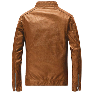 High Quality Best Selling Men's <b>Leather</b> <b>Jacket</b> Winter Wear Fashion <b>Jacket</b> New Design <b>Leather</b> <b>Jacket</b> For Men With <b>Long</b> Sleeves - Product Image 2