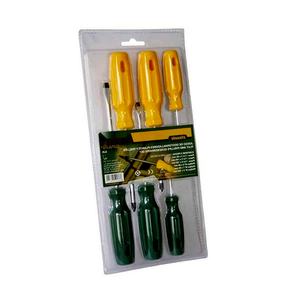 Jeu de tournevis 3 plats + 3 Phillips, idéal pour les réparations et l'assemblage d'appareils électroniques et de meubles. - Product Image 1