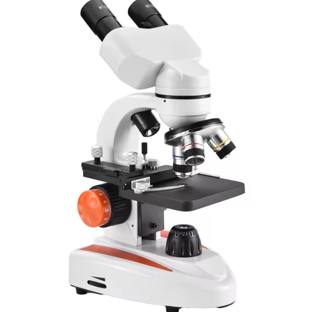 Bestscope MICR-01 Student Binocular Laboratory Microscope 10X Objective 10X Eyepiece 400x Battery-Powered 5-Year Warranty